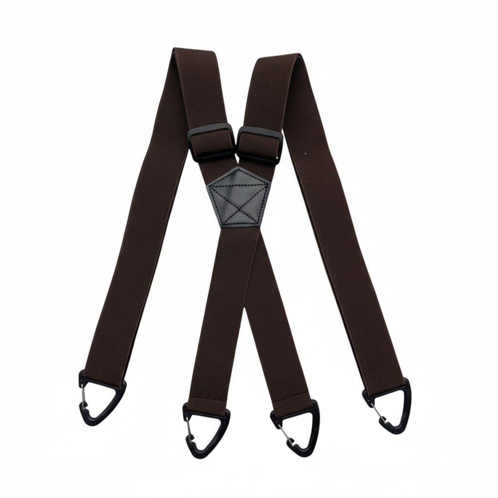 Duty Work Suspenders High-Performance Duty Suspenders Wide Strap Clip Suspender Straps for Workers, Construction, Outdoor Coffee 4 Buckle|Clothing Shoes & Accessories| Mens Accessor-image-33