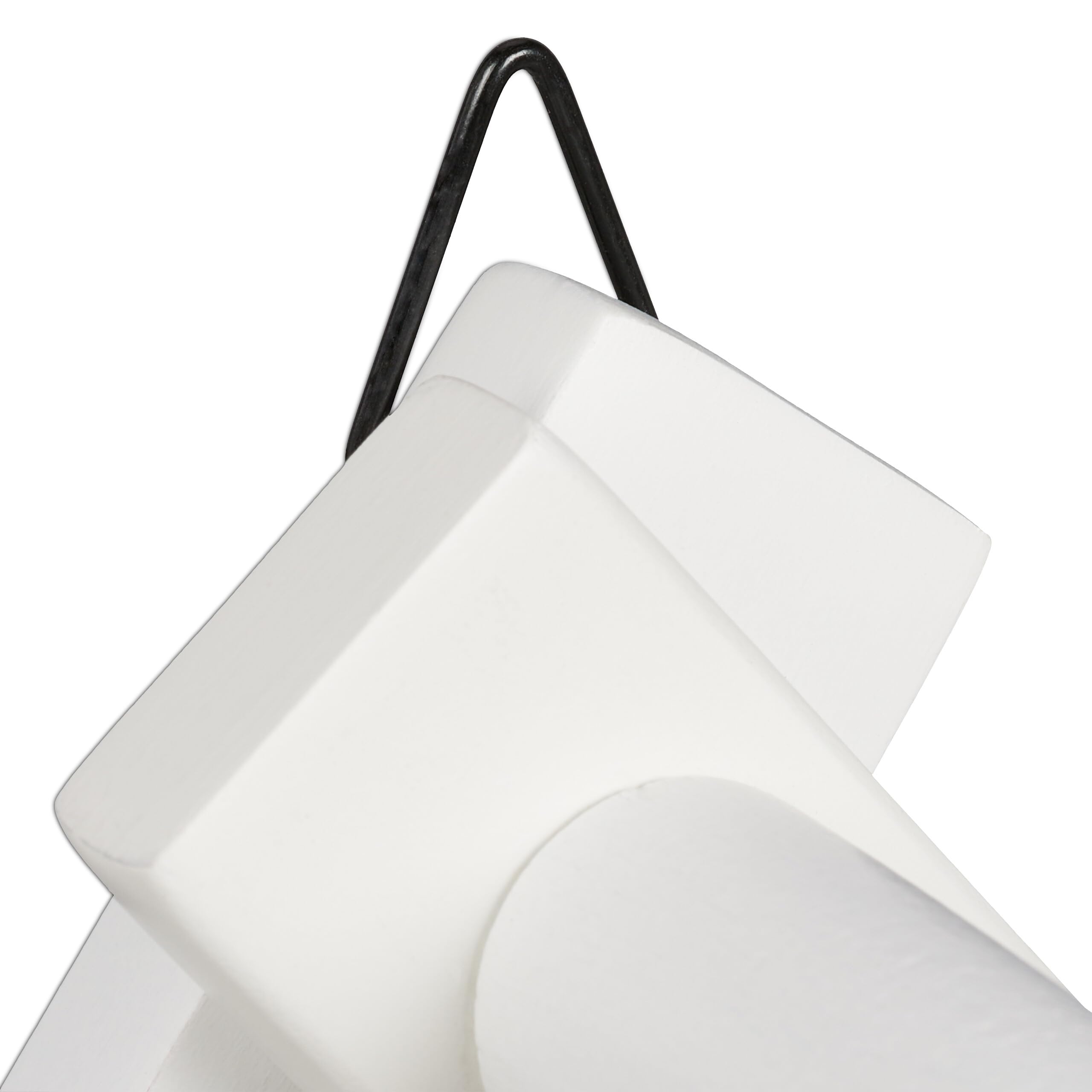 Relaxdays Attaccapanni da Parete, Appendiabiti Allungabile con 10 Ganci, Guardaroba Appendino Ingresso, Legno, Bianco