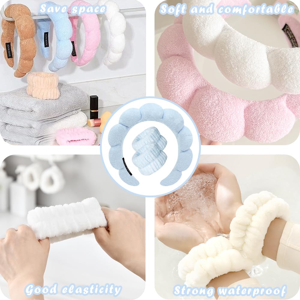 Fascia Per Capelli Fascia Rimozione Trucco Donna In Spugna Morbida - Per Lavaggio Viso, Doccia E Trucco Fascia Capelli Donna Spugna Accessori Di Moda