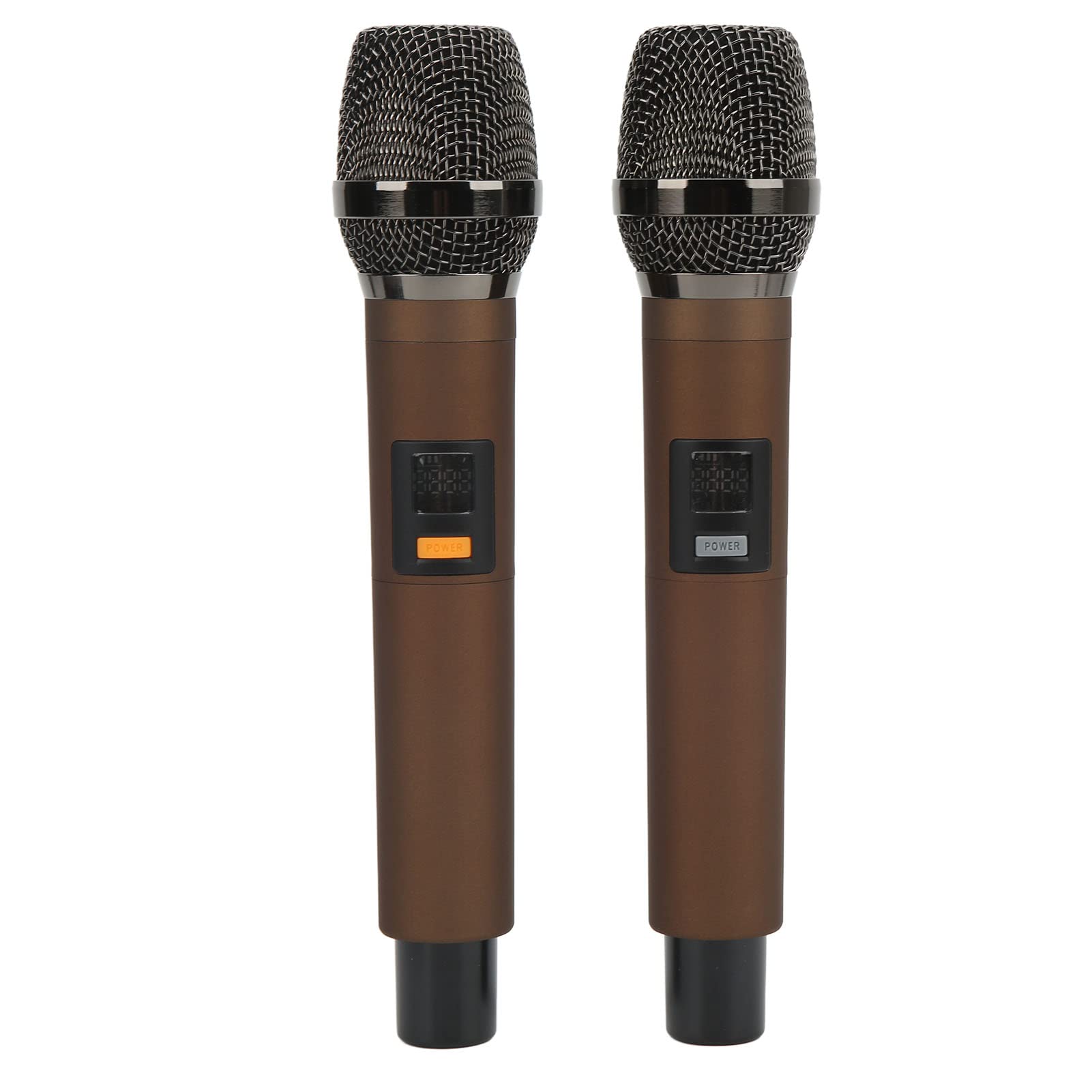 4-kanałowy Metalowy Mikser Stereo Bluetooth z 2 Mikrofonami Bezprzewodowymi Procesor Transmisji na żywo do Małych Występów, Domowego Karaoke, Kontroli Konferencji Metal