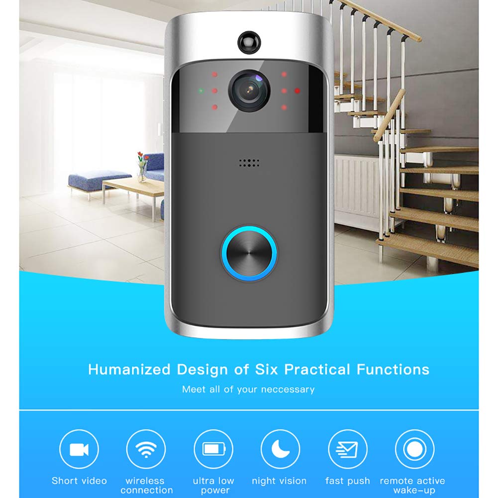 Timbre Inteligente del Timbre, Timbre Visual de la cámara inalámbrica del hogar Inteligente, módulo de automatización de Seguridad del intercomunicador del teléfono móvil