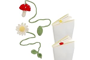 2pcs Crochet Plant Bookmarks Reading Favors Bookmark