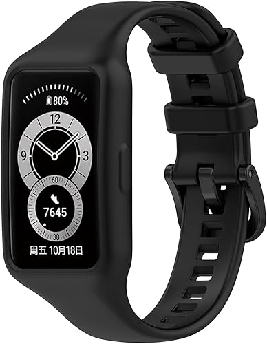 Miniatura 4 de Paquete de 4 correas de silicona compatibles con Huawei Band 7, correas de repuesto de liberación rápida para Huawei Band 7