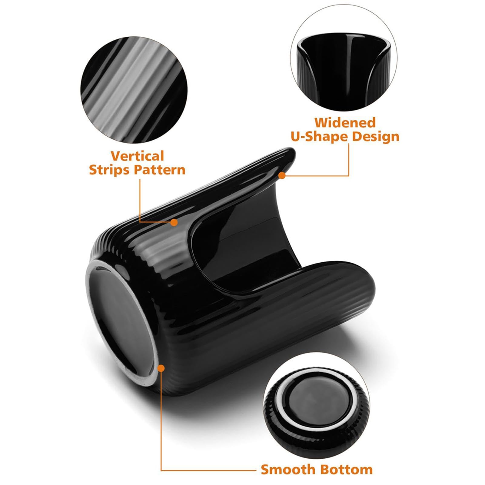 Portabicchieri Da Bagno Con Dispenser - Organizer Con Design A U E Strisce Verticali