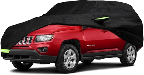 YIXIN Funda impermeable de automóvil para Jeep Compass 2007-2023, fundas 210T, ajuste personalizado, correa 100% impermeable a prueba de viento y