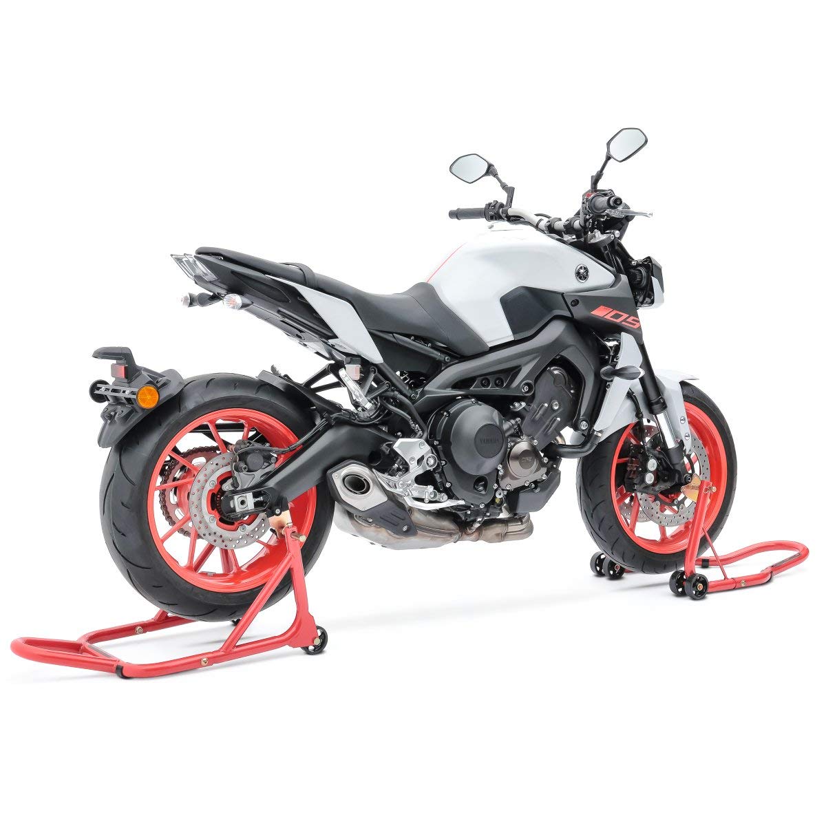 Caballete Moto Trasero Delantero Compatible para KTM 950 Adventure/S CS Rojo