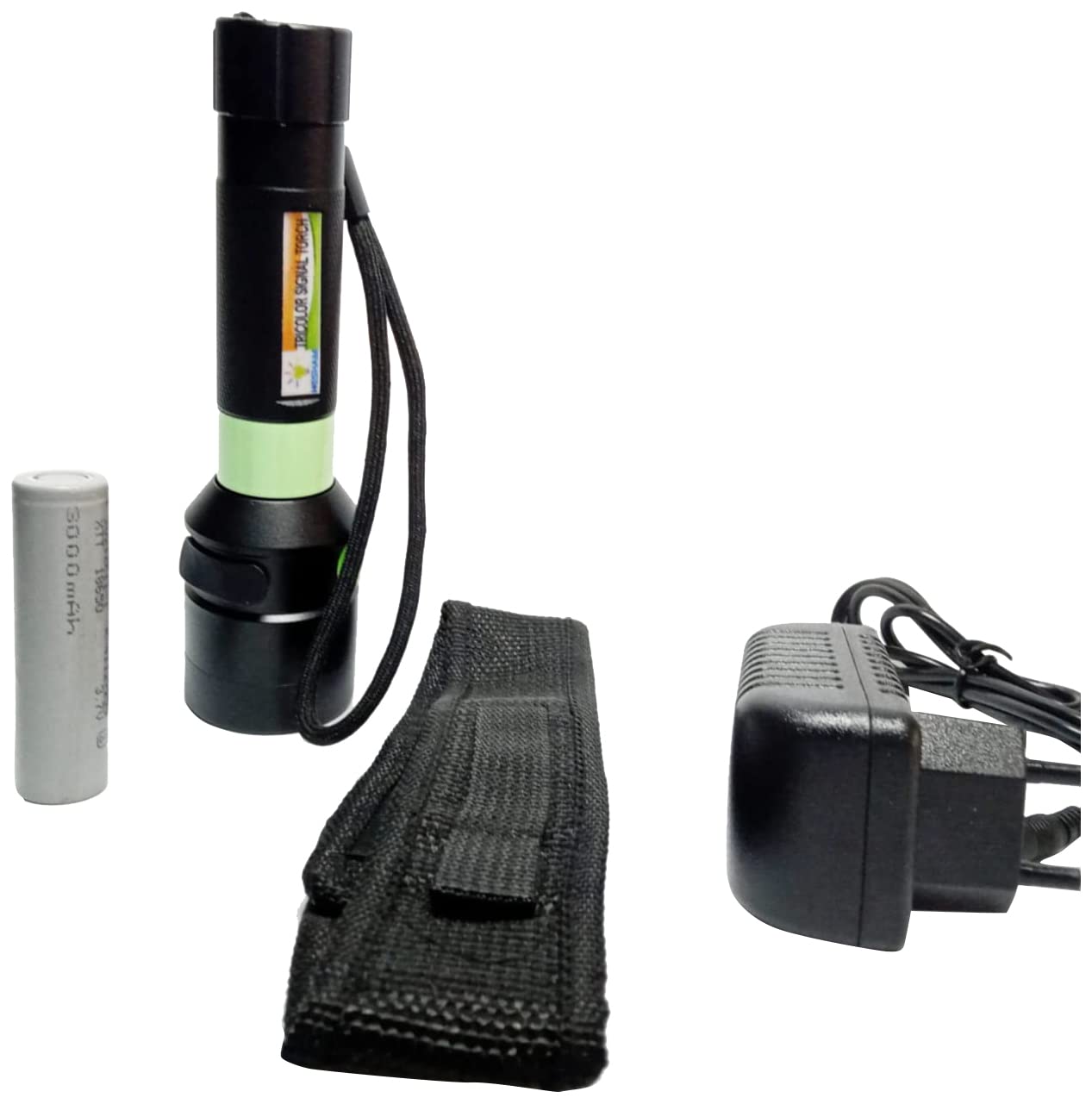 Tricolor Red/Green/White Rechargeable Signal Torch Light – 5W Q5 CREE LED (1KM Range) HIS-RGW-001 (B097KC3HSP) Amazon Price History, Amazon Price Tracker