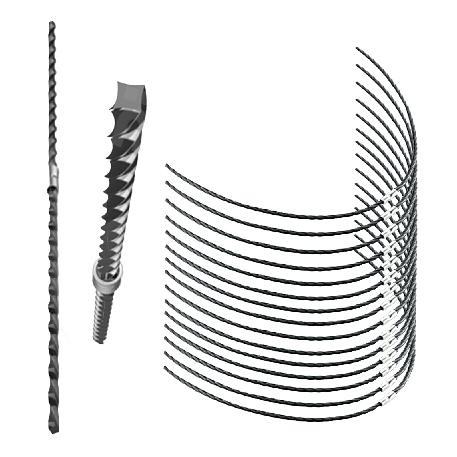 15 piezas de hilo de repuesto compatible con Bosch F016800431,37 cm x 3,5 mm hilo para desbrozadora Bosch AFS 23-37