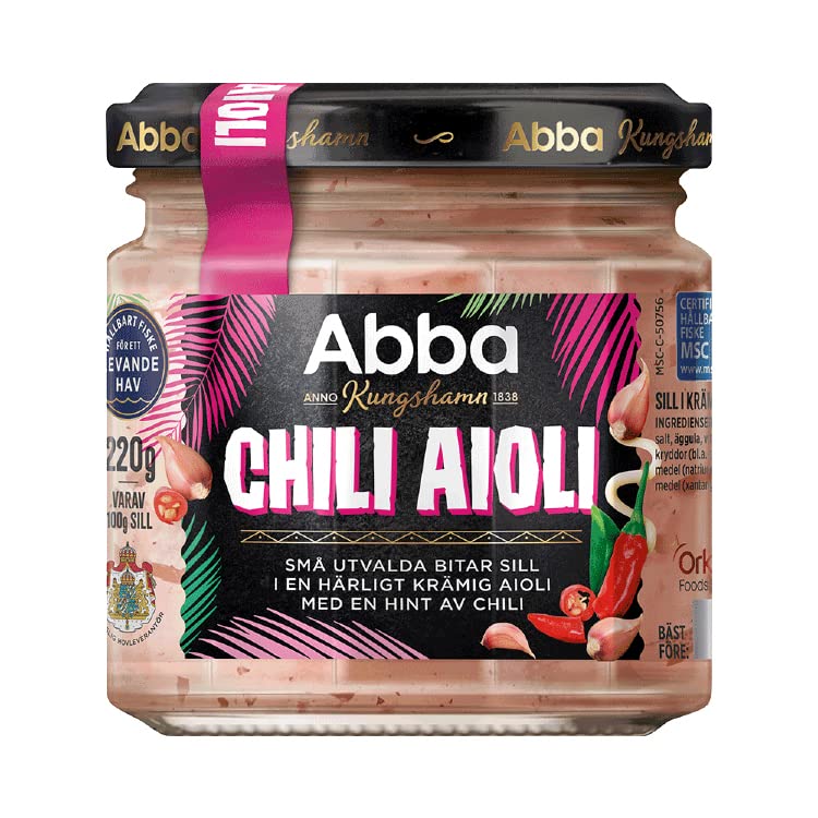 Abba Chili Aioli | Swedish Pickled Herring With Chili Aioli | 220g