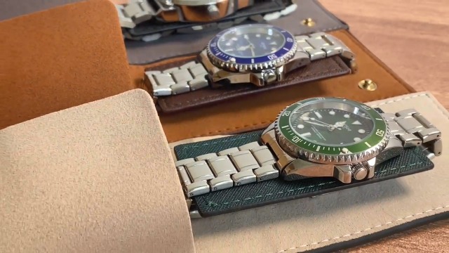 Amazon.com: Travel Leather Watch Pouch/Watch Travel Case