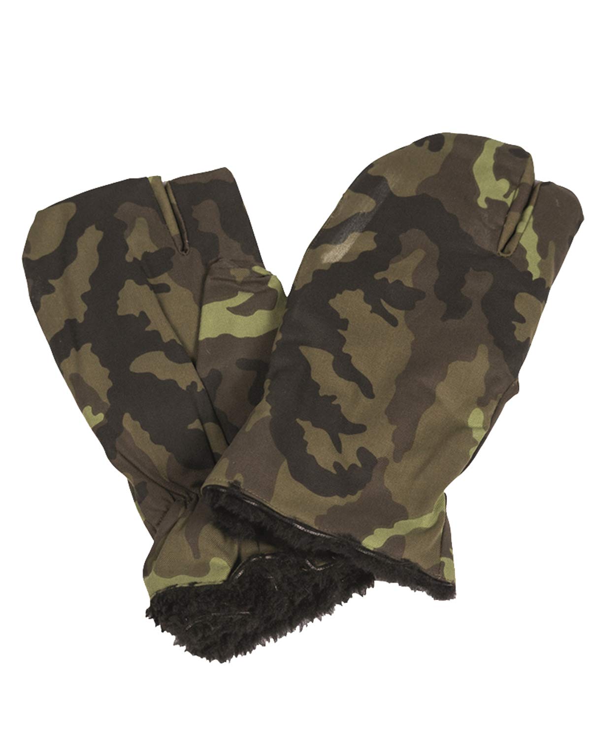 viz-uk wear Czech M95 Camouflage Winter Mitts Unused Army Surplus (Large)