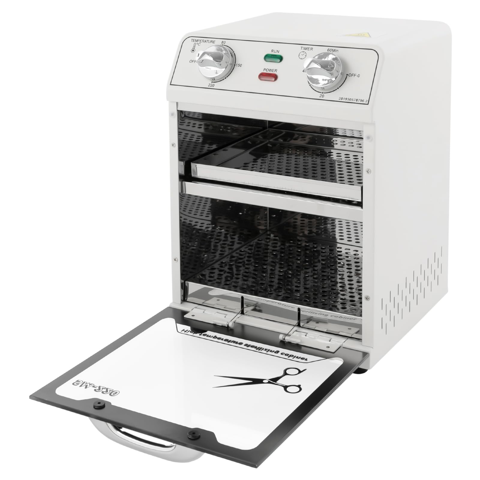 Sterilizzatore ad aria calda ad alta temperatura disinfezione sterilizzatore con timer per unghie ad alta temperatura strumento disinfettante per la disinfezione di posate in acciaio inox,