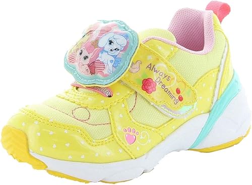 Amazon ムーンスター Disney Led搭載 Dn C1267 ディズニー ウィスカーヘイブン キッズ ジュニア 光る スニーカー 女の子 イエロー 16 0cm Moonstar ムーンスター 運動靴 スニーカー