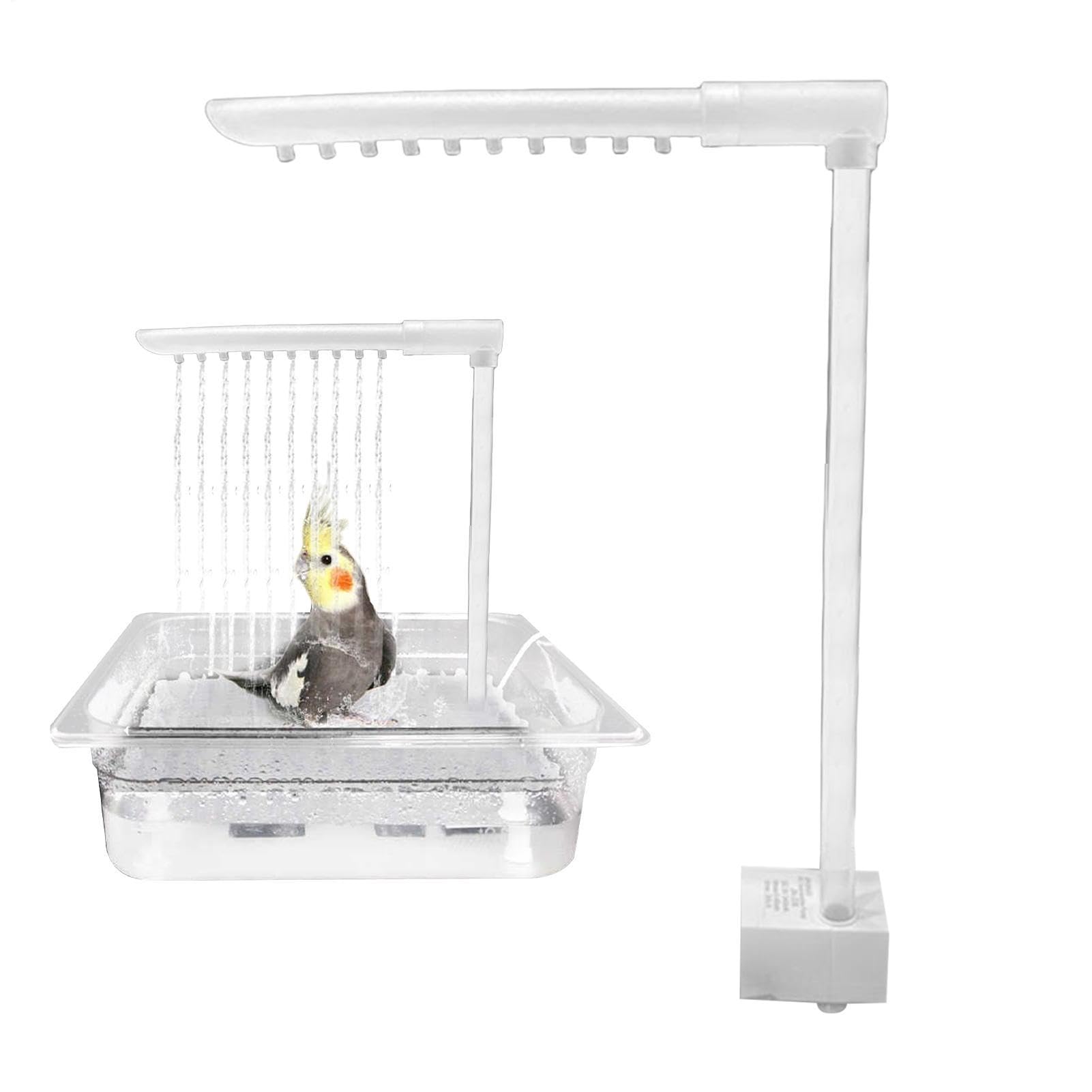 Parrot Shower Accessories, Bird Bath Fountain, Cage Shower Head With Automatic Fountain, Convenient Automatic Pet Pool Toy For Small Birds Bathing Accessories
