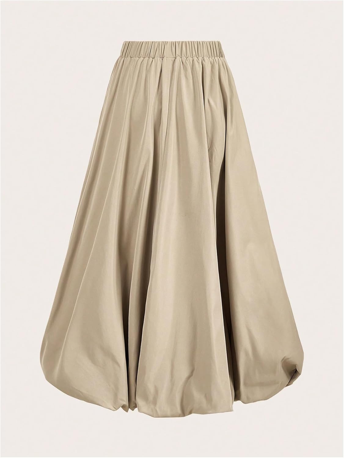 SweatyRocks Women's Y2K Elastic High Waisted Bubble Ruffled Maxi Puff Skirts - Image 3