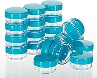 Vista 16 de Contenedores de muestra de 0.45 onzas con tapas, 100 piezas de mini recipientes para cosméticos, tarros de muestra rosa sin BPA para maquillaje