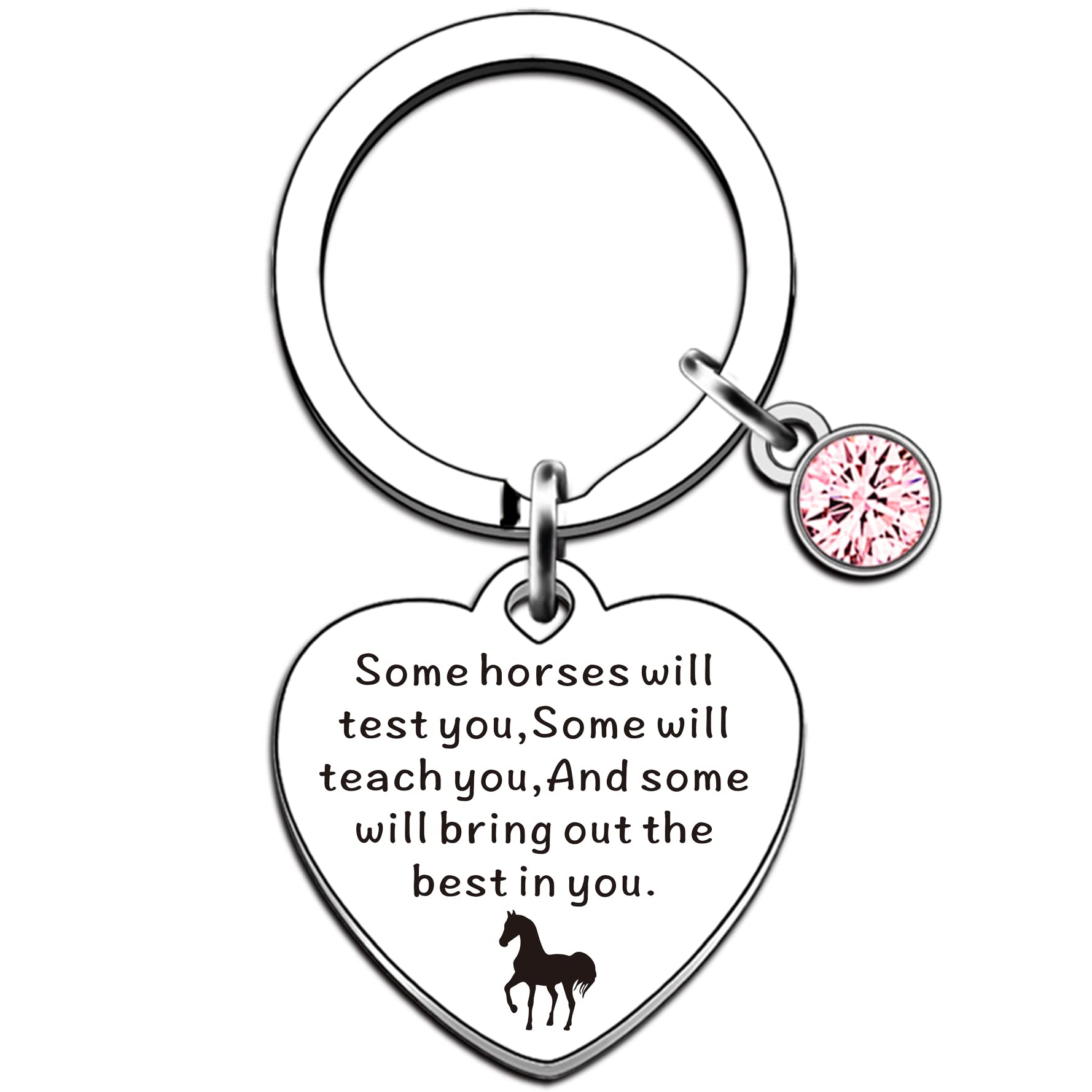 Lurrose Portachiavi A Forma Di Cavallo Con Strass, Ciondolo In Cristallo Scintillante, Regalo Per Amanti Dei Cavalli, Caffè