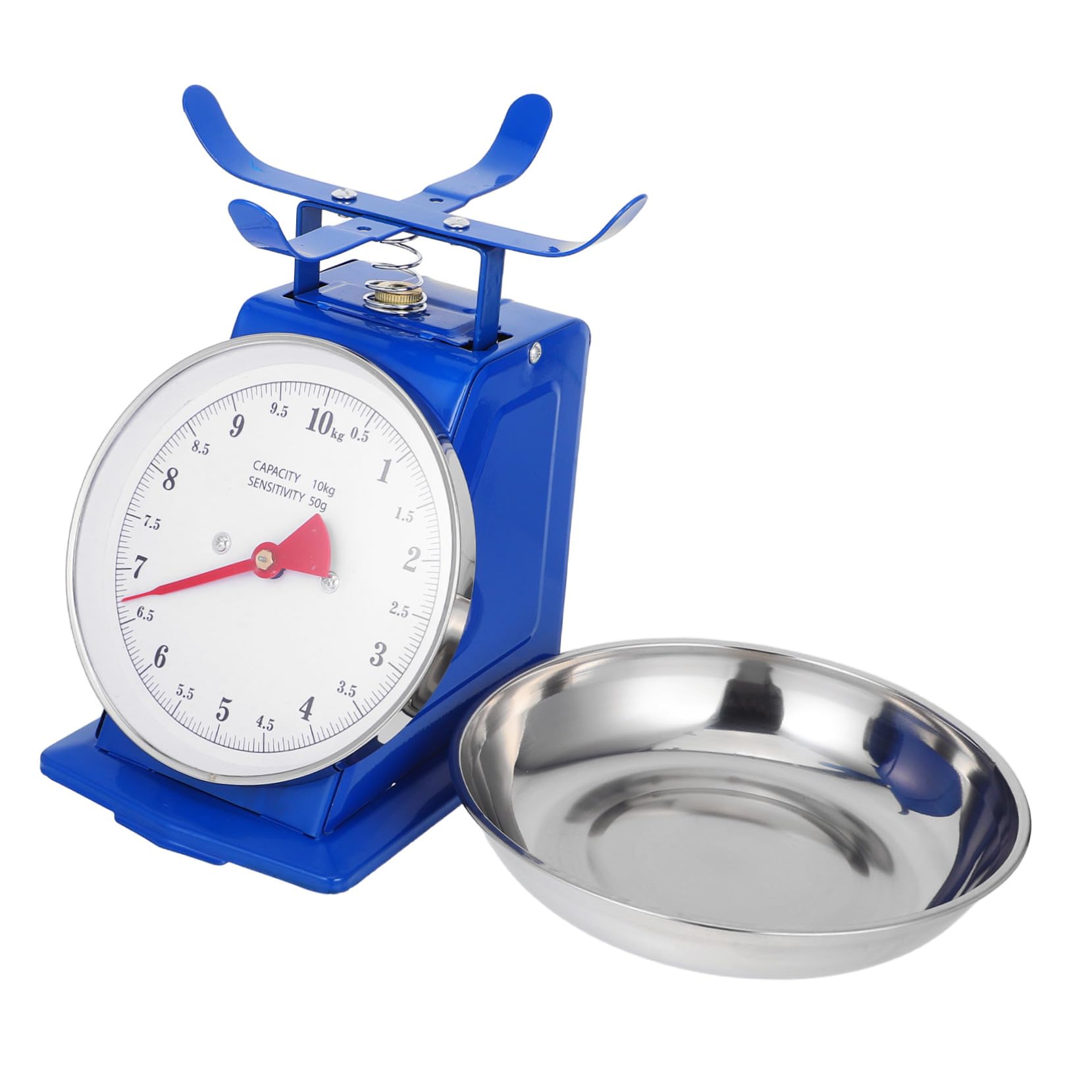 Báscula Mecánica De Cocina Vintage 10 Kg Con Recipiente Desmontable Acero Inoxidable Dial De Fácil Lectura Para Hornear y Preparar Comidas