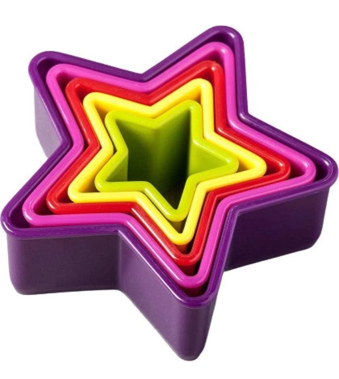 Buy Homebakers Mart Plastic Cookie Cutter Star Shape, 5 Piece Star