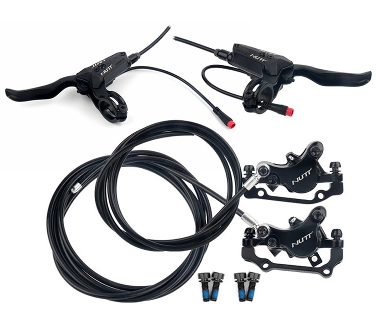 FukkeR Fahrrad Hydraulische Scheibenbremse Vorne Hinten Set 1300mm 2100mm MTB Aluminiumlegierung Bremse Mit 2 Kolben Klemme Rennrad Ölbremse Für BMX XC
