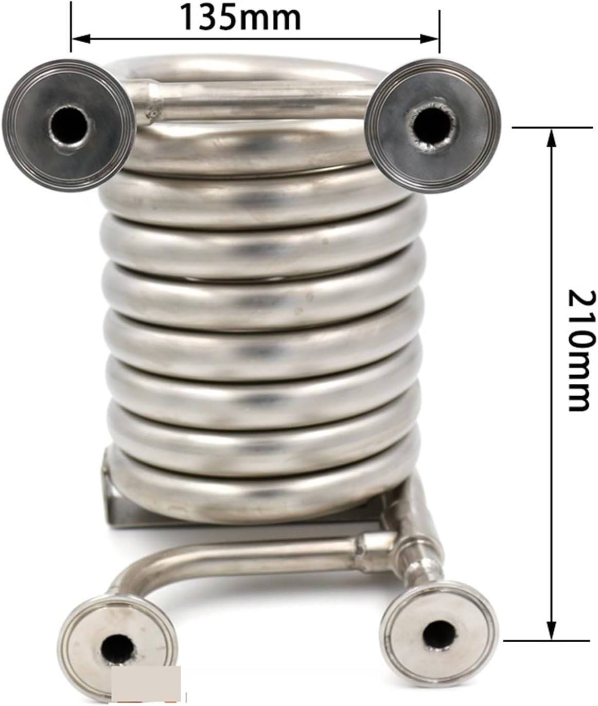 Wort Chiller, 1.5"TC Wort Chiller 304 Stainelss Steel Counterflow Chiller Brew Equipment