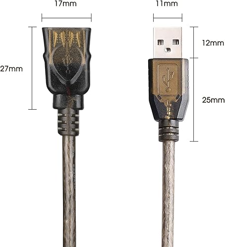 Miniatura 3 de Cable de extensión USB 2.0 tipo A macho a hembra de alta velocidad 480 Mbps