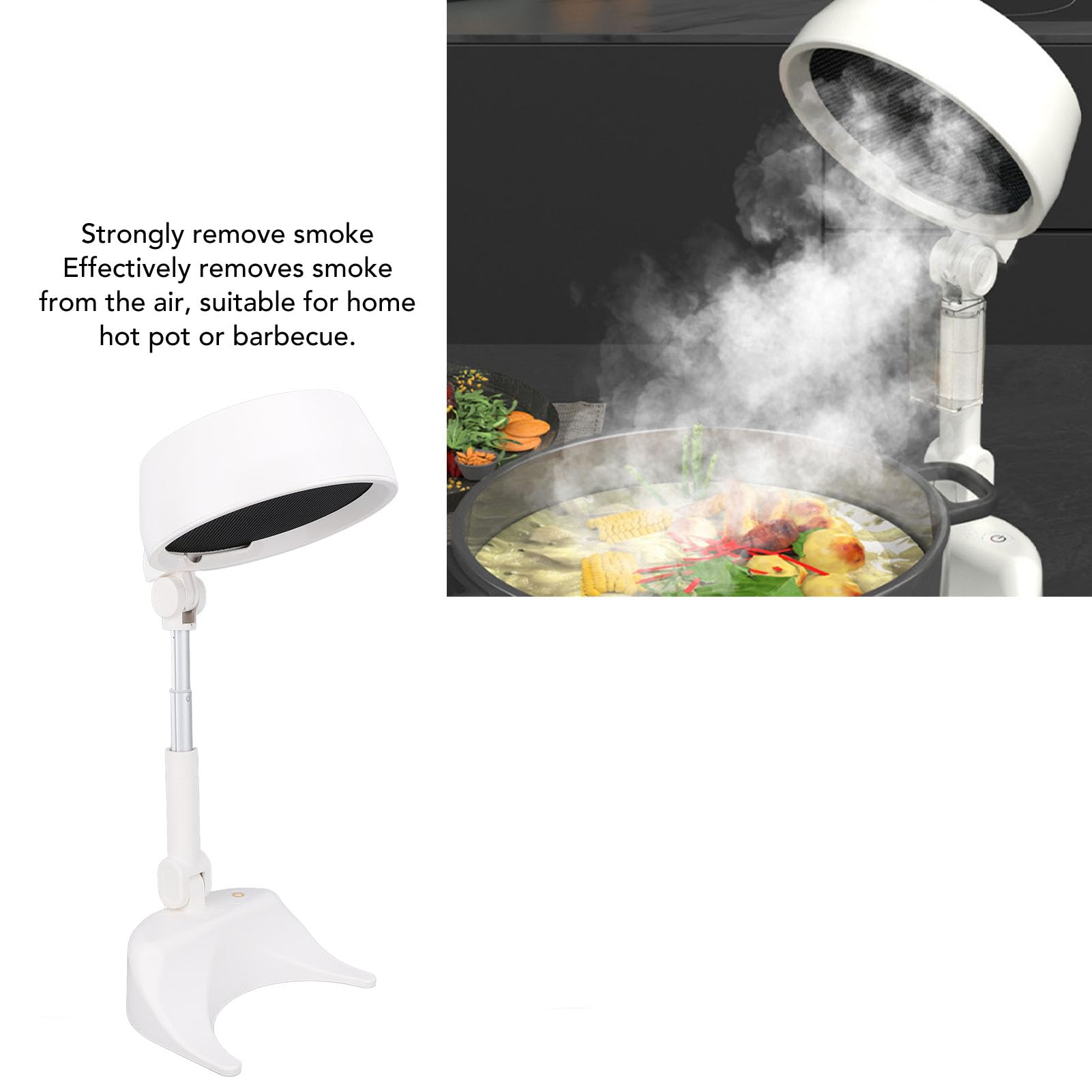 Campana Extractora de Mesa, USB, Portátil, Desmontable, para Barbacoa, Olla Caliente, Extractor de Aire, Cocina, Cocina, Extractor para Dormitorio, Barbacoas Interiores, Fondue,