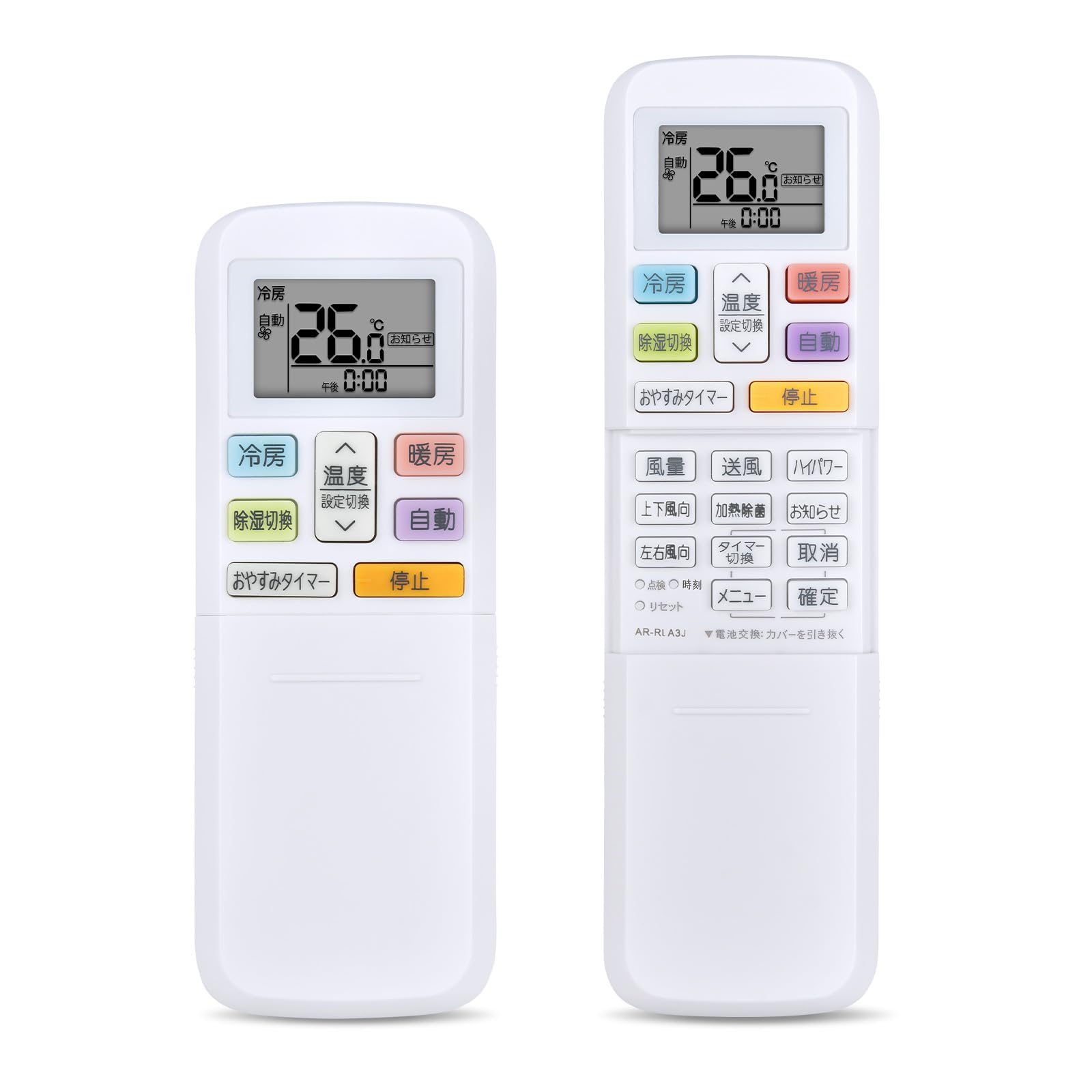 エアコンリモコン AR-RLA3J for FUJITSU 富士通ゼネラル エアコン用リモコン AS-CH560K2 AS-CH400K AS-CH360K AS-CH280K AS-CH250K AS-CH220K対応 互換品【部品番号：9334131022】