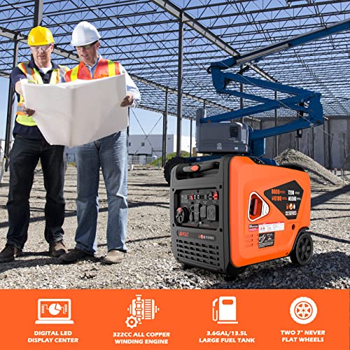 Aivolt VS8000411 8000 Watts Dual Fuel Portable Inverter Generator Super Quiet Gas Propane Powered Electric Start Outdoor Generator thumb #3