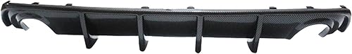 Miniatura 2 de NINTE Difusor trasero para Dodge Charger RT 2015-2018 | Cargador SXT y SE 2015-2023 Estilo de fibra de carbono Shark Fin Balón de parachoques