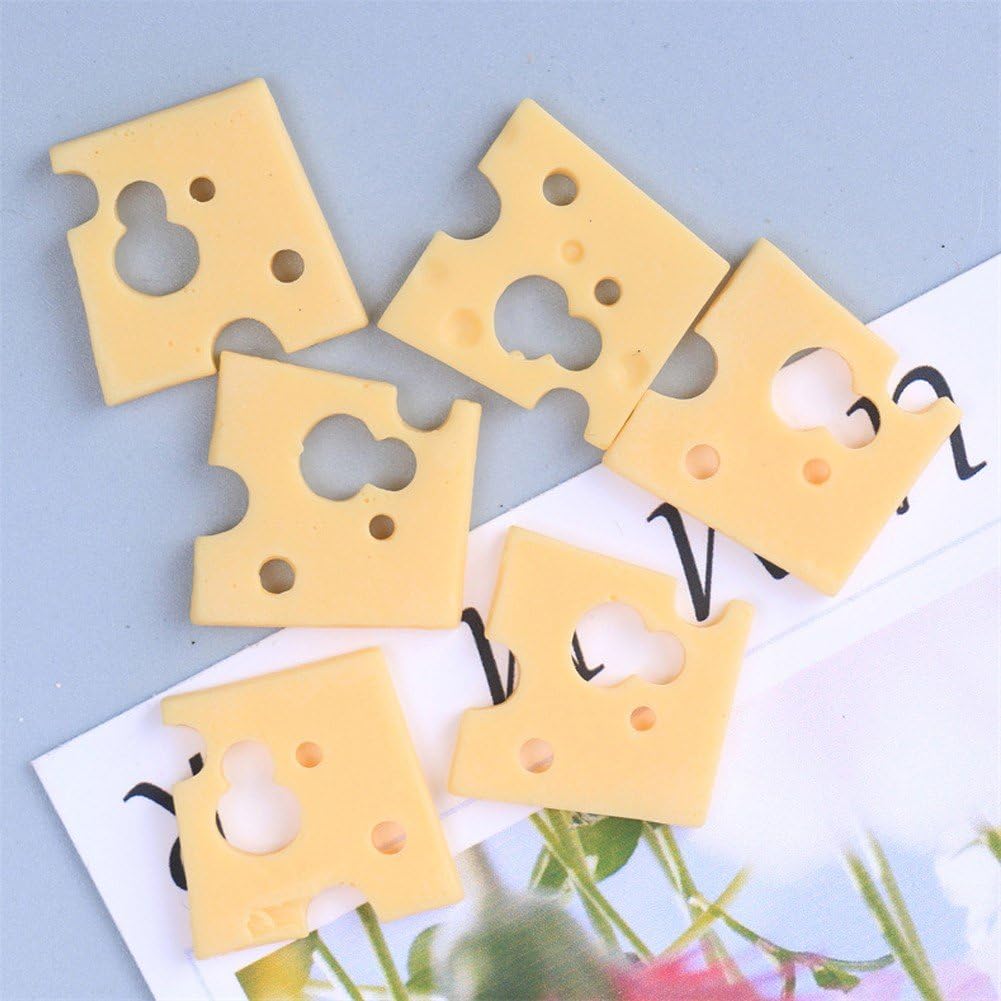 30 Pcs Miniature Kitchen Food Cheese Simulation Triangle Cheesecake Food Figurines for Mini House Kitchen Decoration Set a 30 Pcs Miniature Kitchen Food Cheese Simulation Triangle Cheesecake Food Figurines for Mini House Kitchen Decoration Set a