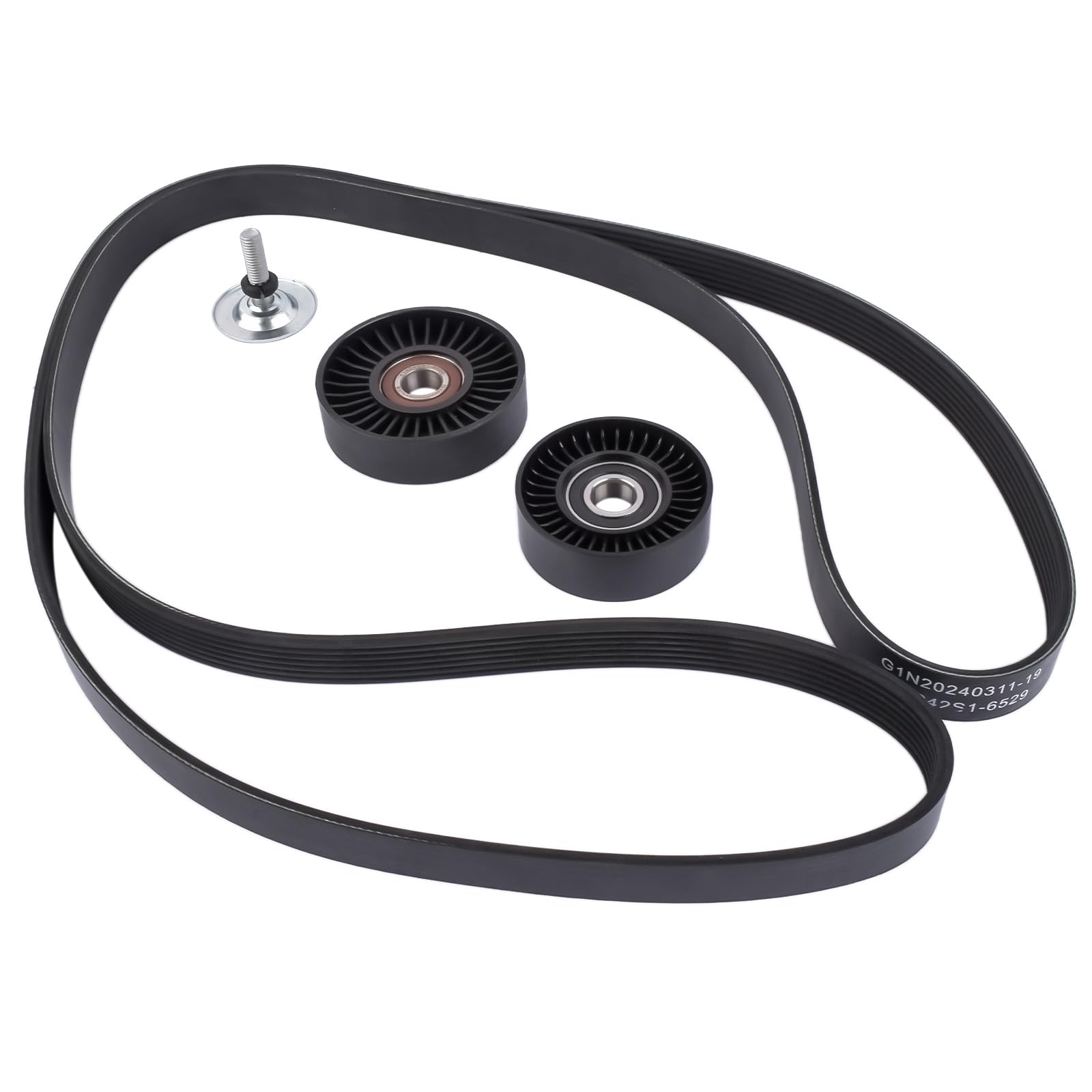 Keilrippenriemen + Spannrolle Umlenkrolle Ersatz für W203 W204 S203 CL203 C209 W211 S211 R171 C160 C180 C200 C230 E200 CLC200 Kompressor 2712060019 8641233007 8640702418 | C209 W211 S211 R171 C160 C180 C200 Kompressor 2712060019. 8641233007. 8640702418