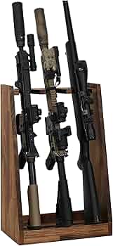 Amazon.co.jp: WOOD WORKS 日本製 ライフルスタンド 3丁掛 (ブラウン