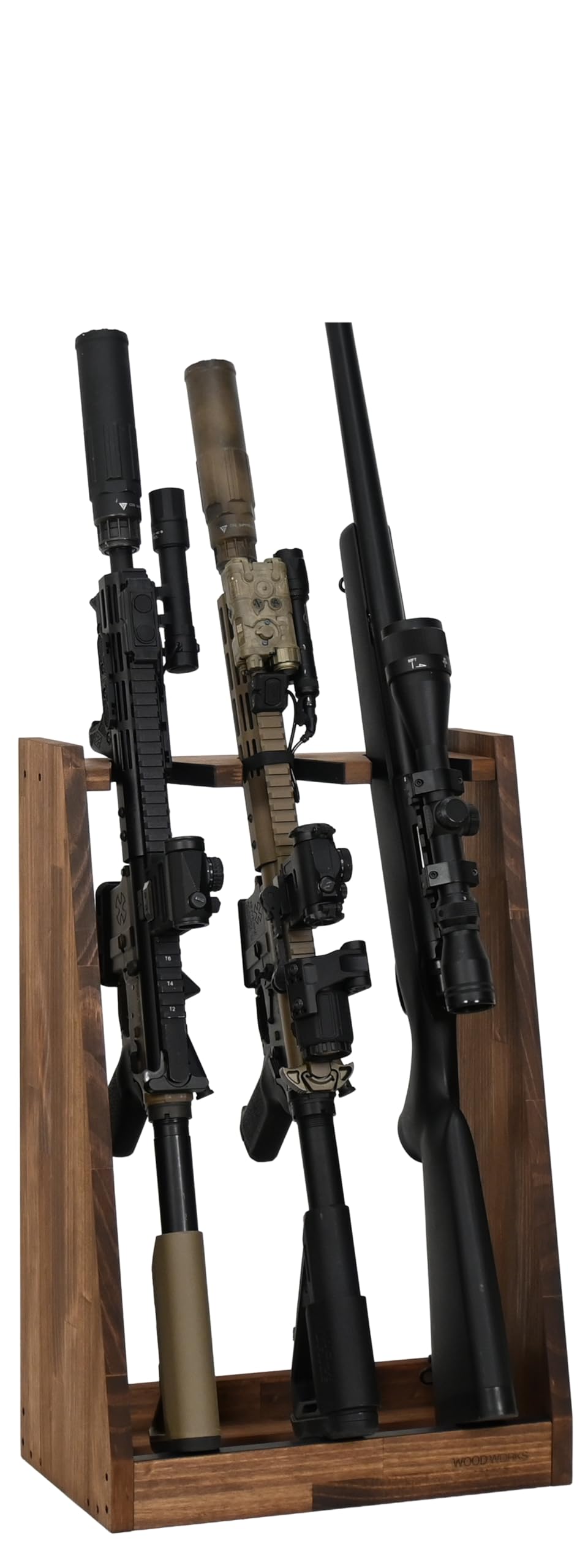 Amazon.co.jp: WOOD WORKS 日本製 ライフルスタンド 3丁掛 (ブラウン