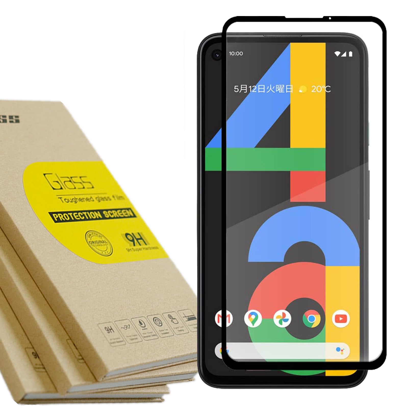 使用頻度少GooglePixel4a (5g) 10Hガラス付けてサブ使用 Amazon | Google Pixel 4a 4G ガラスフィルム 【5.81インチ4Gモデル