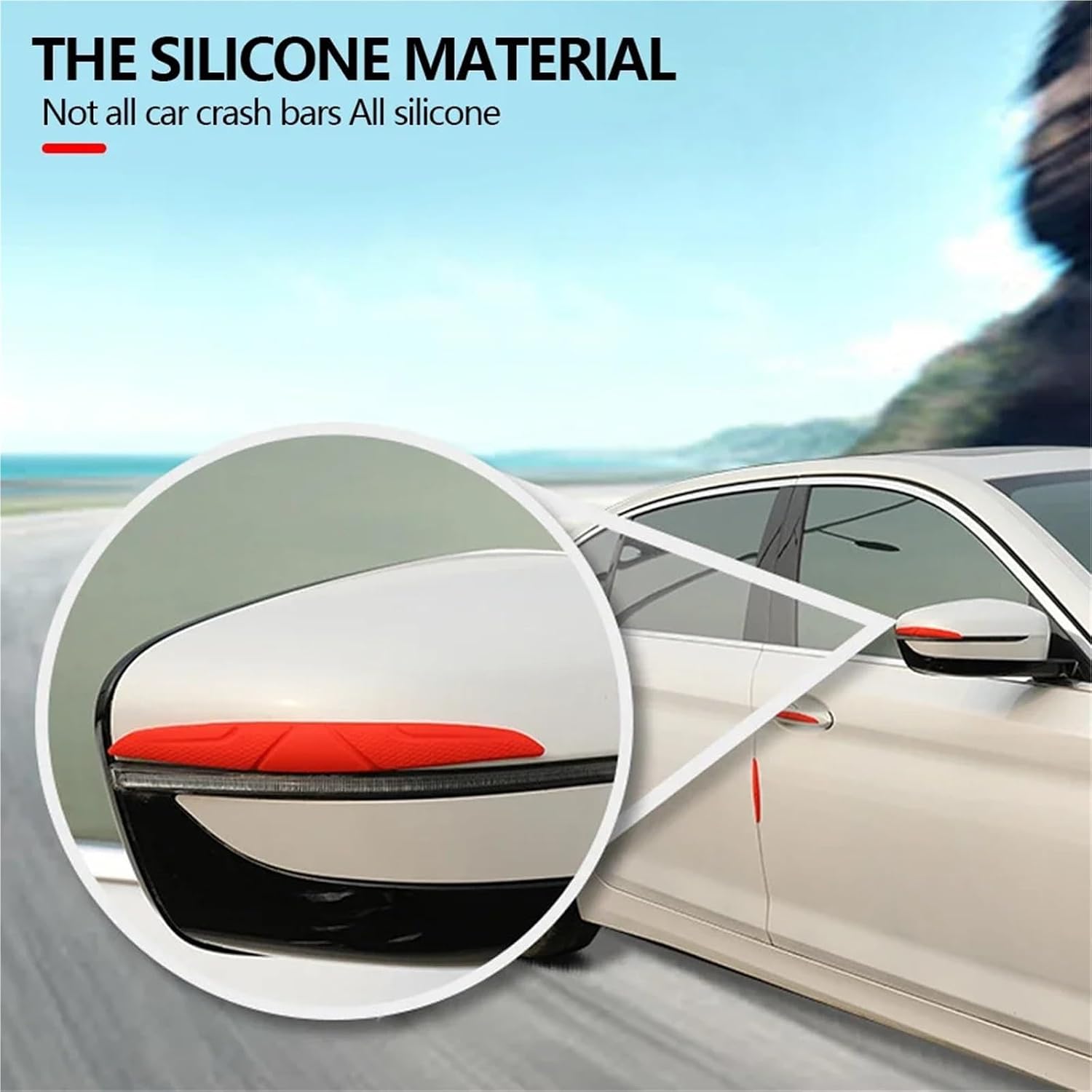 4PCS Door Strip Collision Protection(Clear)