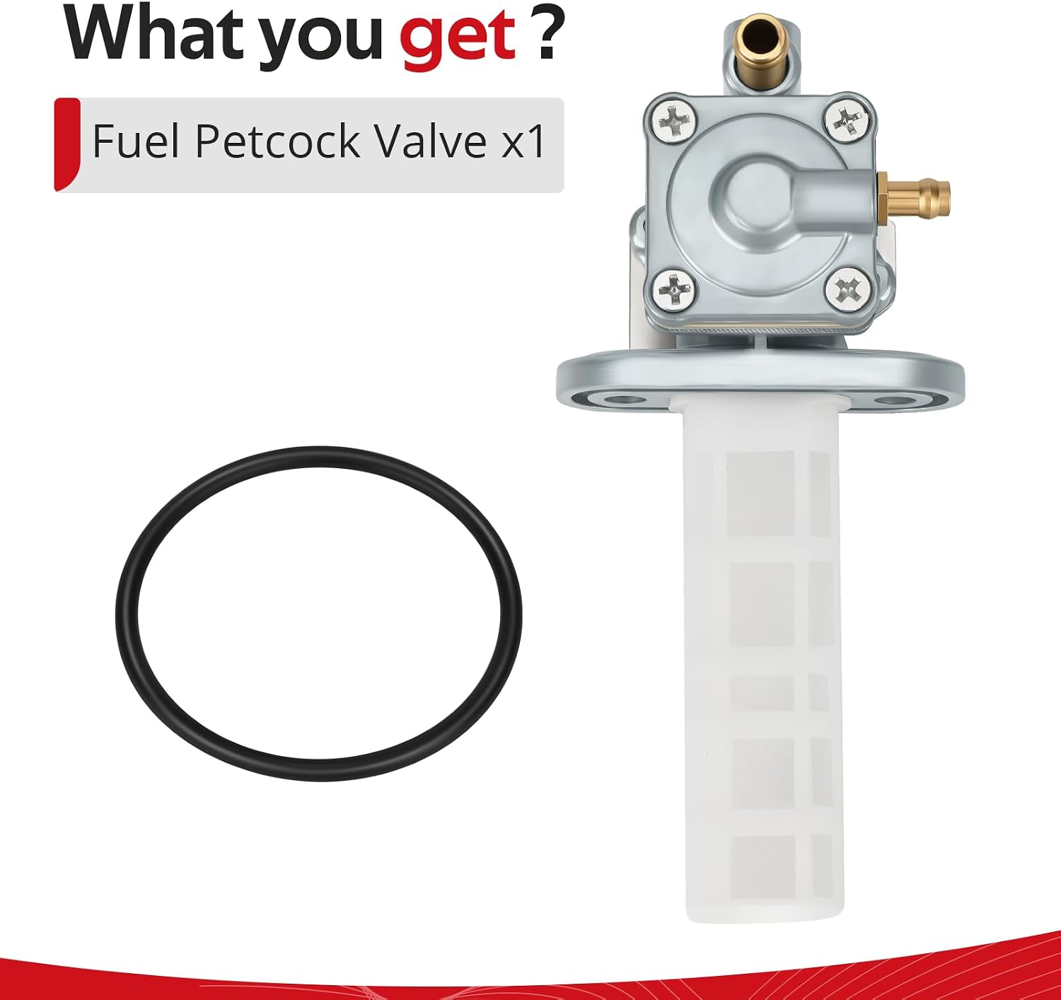 JAVIK Fuel Petcock Valve For Kawasaki Po-lice 1000 KZ1000C/P 1982-2005 KZ700A KZ750L 1983-1984 LTD 750 1000 1983-1985 GPZ 750 1982-1985 Spe-ctre 1100 CSR 650 1000 1981-1983 O.E.M# 51023-1039