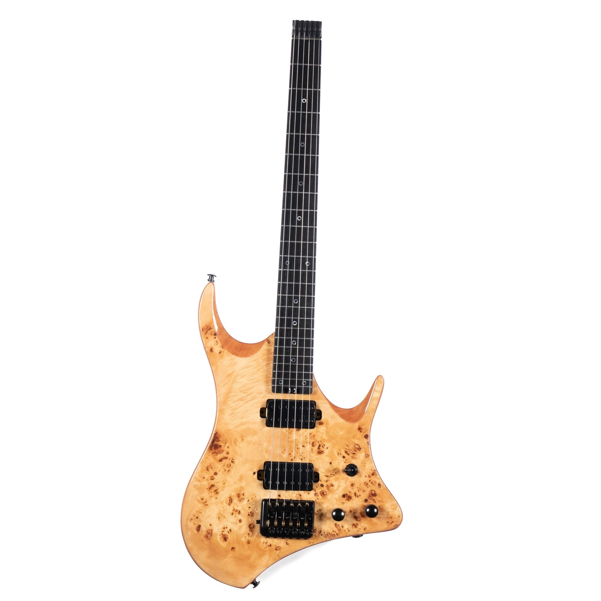 Starter kit chitarra elettrica 6 corde senza testa Jazz chitarra elettrica (marrone)