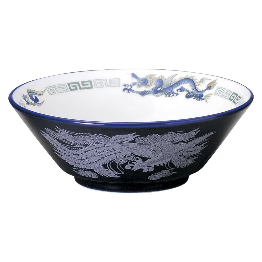Chinese Open Luri Hakuryu Kiritsu 6.3 Bowl, 7.7 x 2.8 inches (19.5 x 7 cm), Restaurant, Innn, Japanese Tableware, Restaurant, Commercial Use