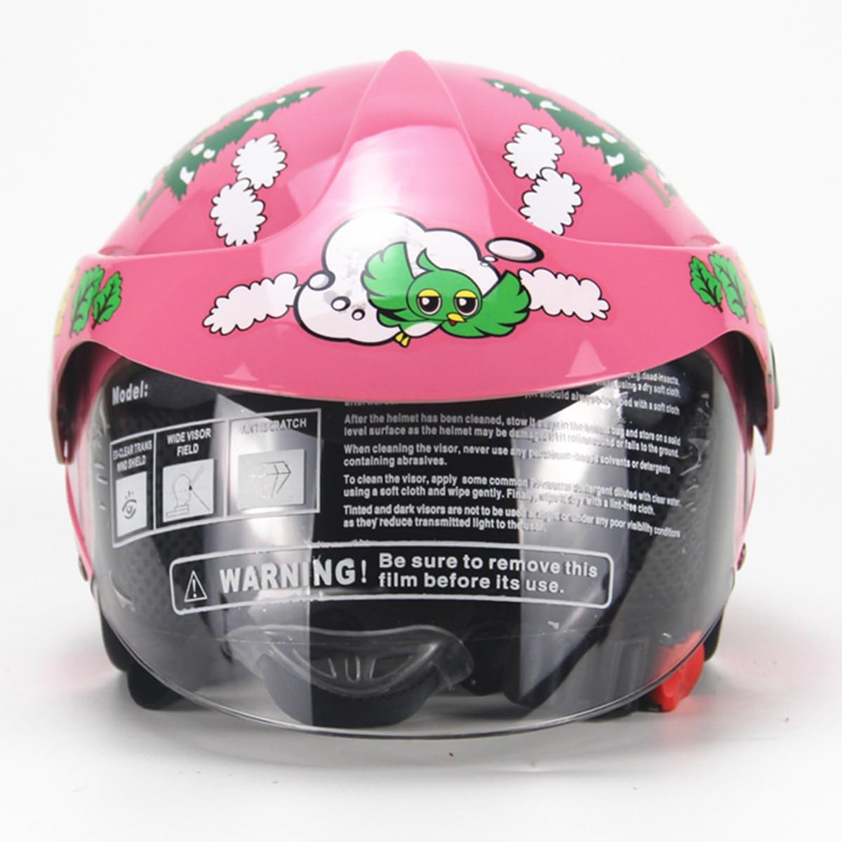 DOT Approved Cartoon Children's-Motorcycle Half Helmets Boys and Girls' Cool Go-Kart ATV Bicycle Small Kids Face for 2-10 Years Old Cruiser Scooter Helmet Moped Cap