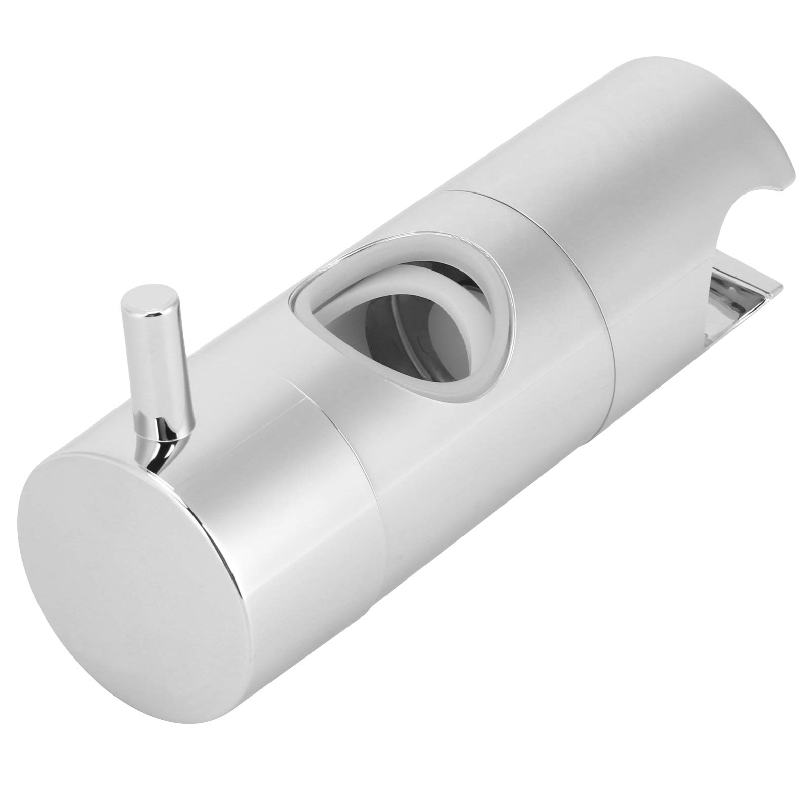 Adjustable Shower Head Holder for Slide Bar, 24mm Replacement Hand Shower Bracket No Drill Mounted Rail Shower Head Holder