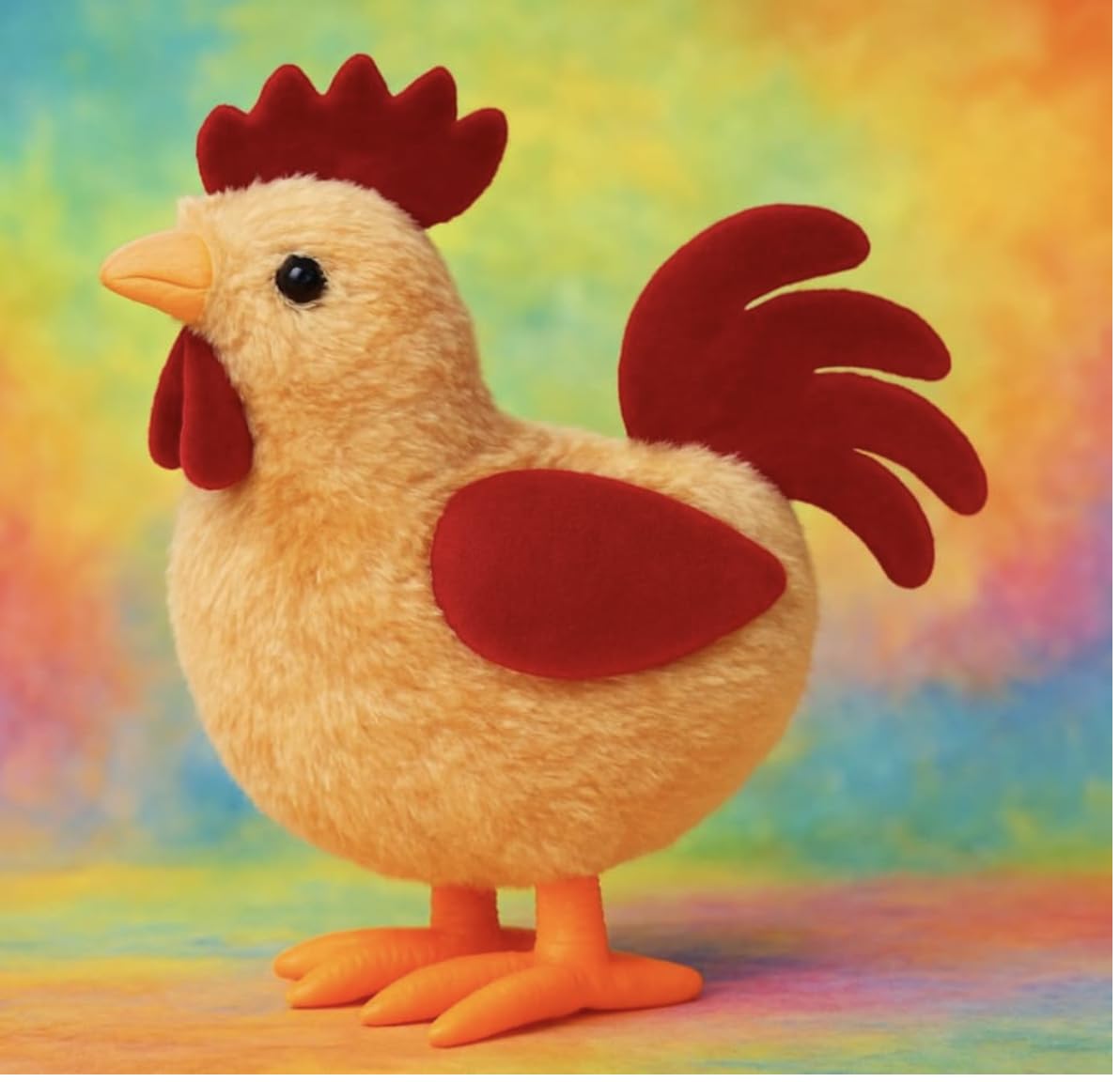 Wind-Up Jumping Hen Toy for Kids, Plush Rooster | No Batteries Needed, Plastic & Cloth Build, Wind-Up Mechanism, Moves & Jumps, Motor Skills Learning-image-37