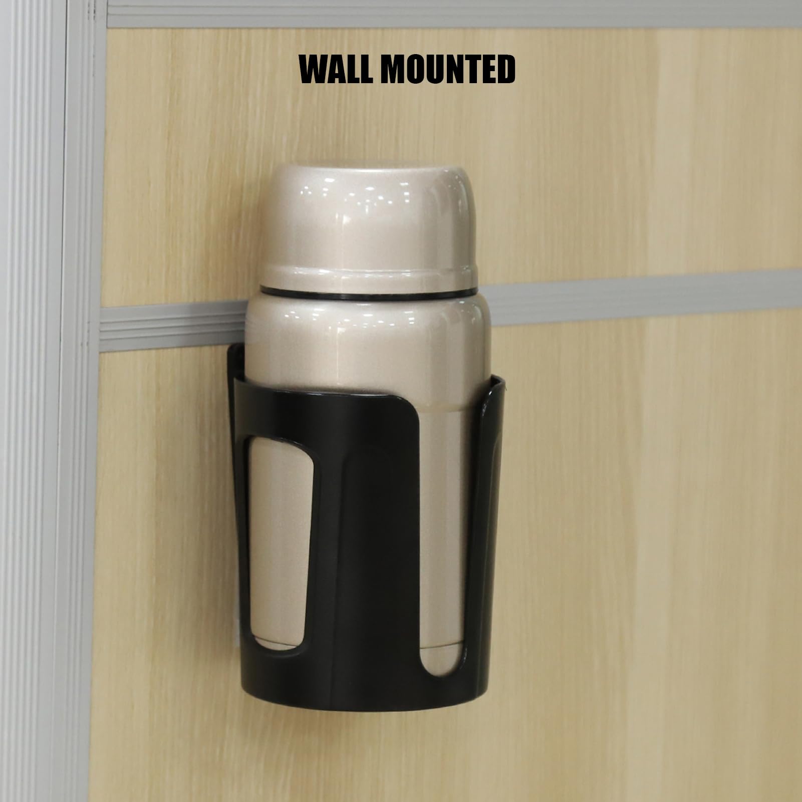 Portavasos para barco, soporte grande para tazas, universal de varios tamaños, para autos, camiones, caravanas, furgonetas, barcos (negro) (paquete de 1) 4