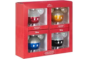 Hallmark Disney Mickey Mouse Icon Glass Ornaments