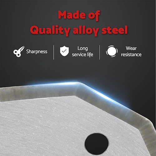 Miniatura 2 de S&F STEAD & FAST Cuchilla de repuesto para tijeras eléctricas inalámbricas, paquete de 2, compatible con Worx WX082L WX081L WX080L RC2600K RC2601