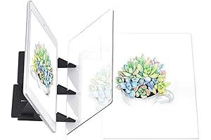 VUFVOID Portable DIY Drawing Tracing Board, Light Copy Pad, Optical Image Reflection Projector
