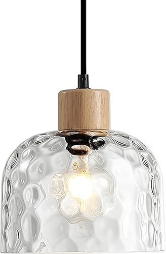 Miniatura 9 de Luces colgantes de cristal ámbar para isla de cocina, lámpara colgante vintage de 9 pulgadas, accesorios de iluminación de techo, candelabro moderno