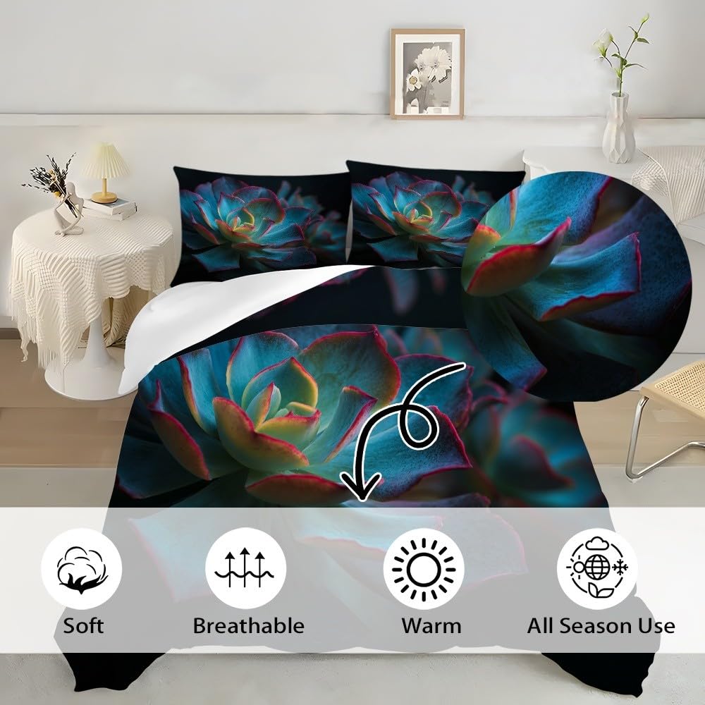 Zestaw poszewek na kołdrę 220x220 cm niebieski dla dzieci i młodzieży