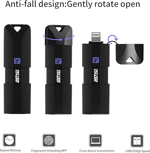 Miniatura 9 de Unidad flash USB tipo C de 128 GB USB3.1 C Memory Stick Tipo C USB Thumb Drive Photo Stick Jump Drive para Android Smartphone, MacBook, tabletas, PC