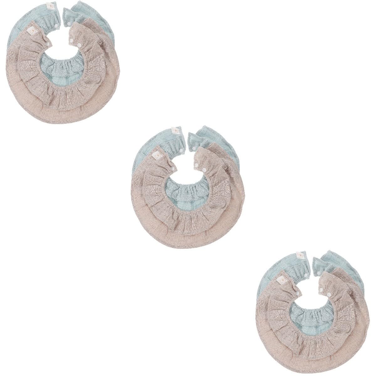 VICASKY 6pezzi Bavaglini Cotone Morbido Per Ragazzo Ragazza Da Bavaglini Assorbenti e Leggeri Con Design Per Comfort e Stile Facili Da Indossare e Rimuovere Per Pasti e Dentiere
